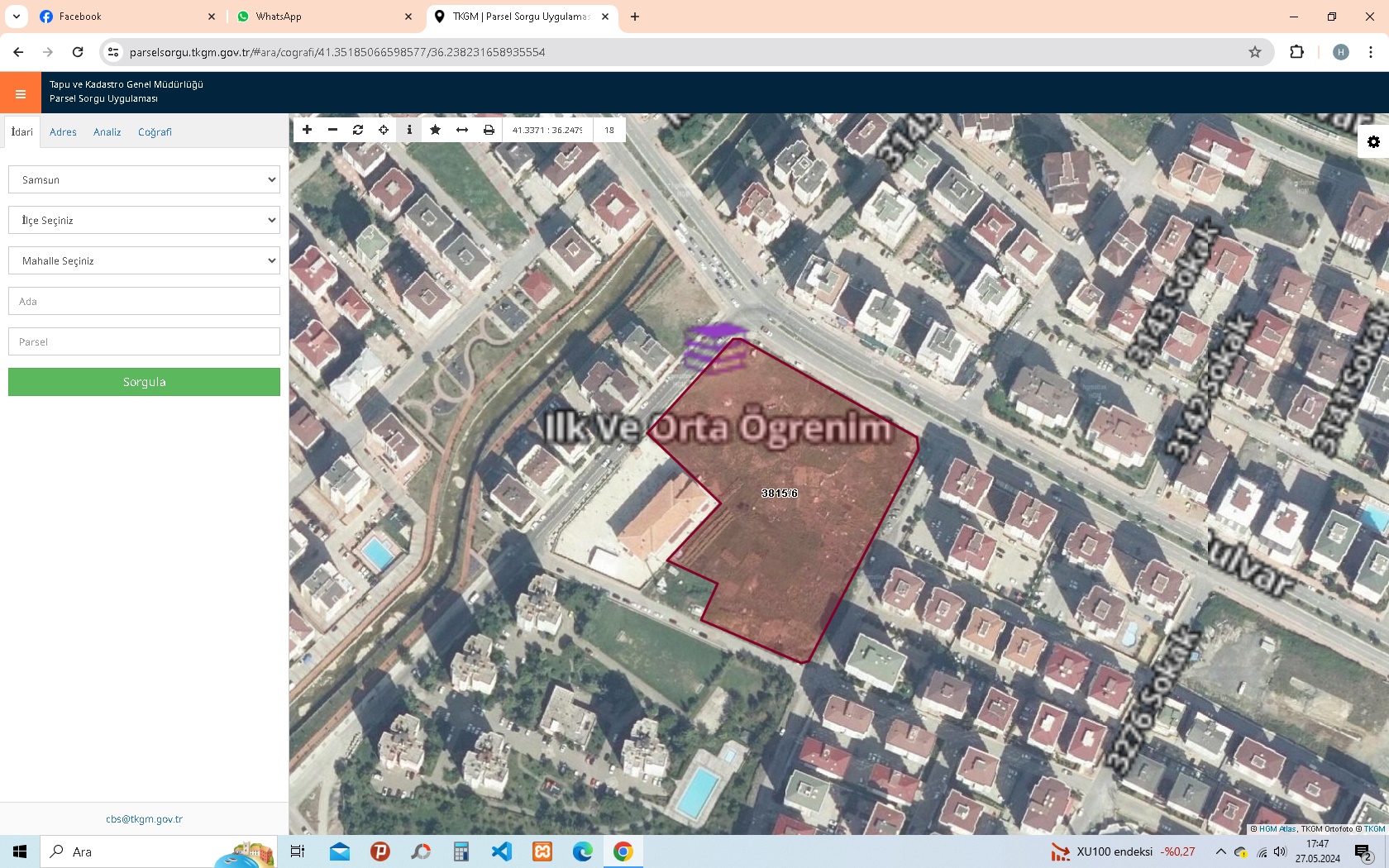 atakumdan arsa arıyorum 500m2